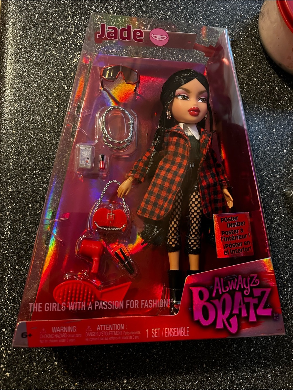 Bratz Always Jade Doll - Red Plaid Outfit